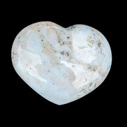 Blue Jasper heart from Madagascar 316g in sunshine - Rocks and Things Store