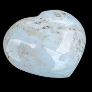 Blue Jasper heart from Madagascar 316g in sunshine - Rocks and Things Store