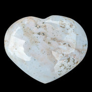 Blue Jasper heart from Madagascar 316g in sunshine - Rocks and Things Store