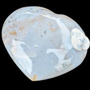 Blue Jasper heart from Madagascar 316g in sunshine - Rocks and Things Store