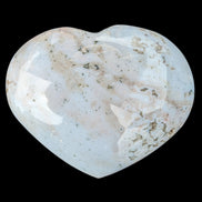 Blue Jasper heart from Madagascar 316g in sunshine - Rocks and Things Store