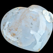 Blue Jasper heart from Madagascar 316g in sunshine - Rocks and Things Store