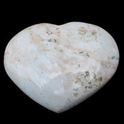 Blue Jasper heart from Madagascar 316g in sunlight - Rocks and Things Store