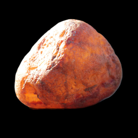 Fire Agate from Namibia 107g in sunlight