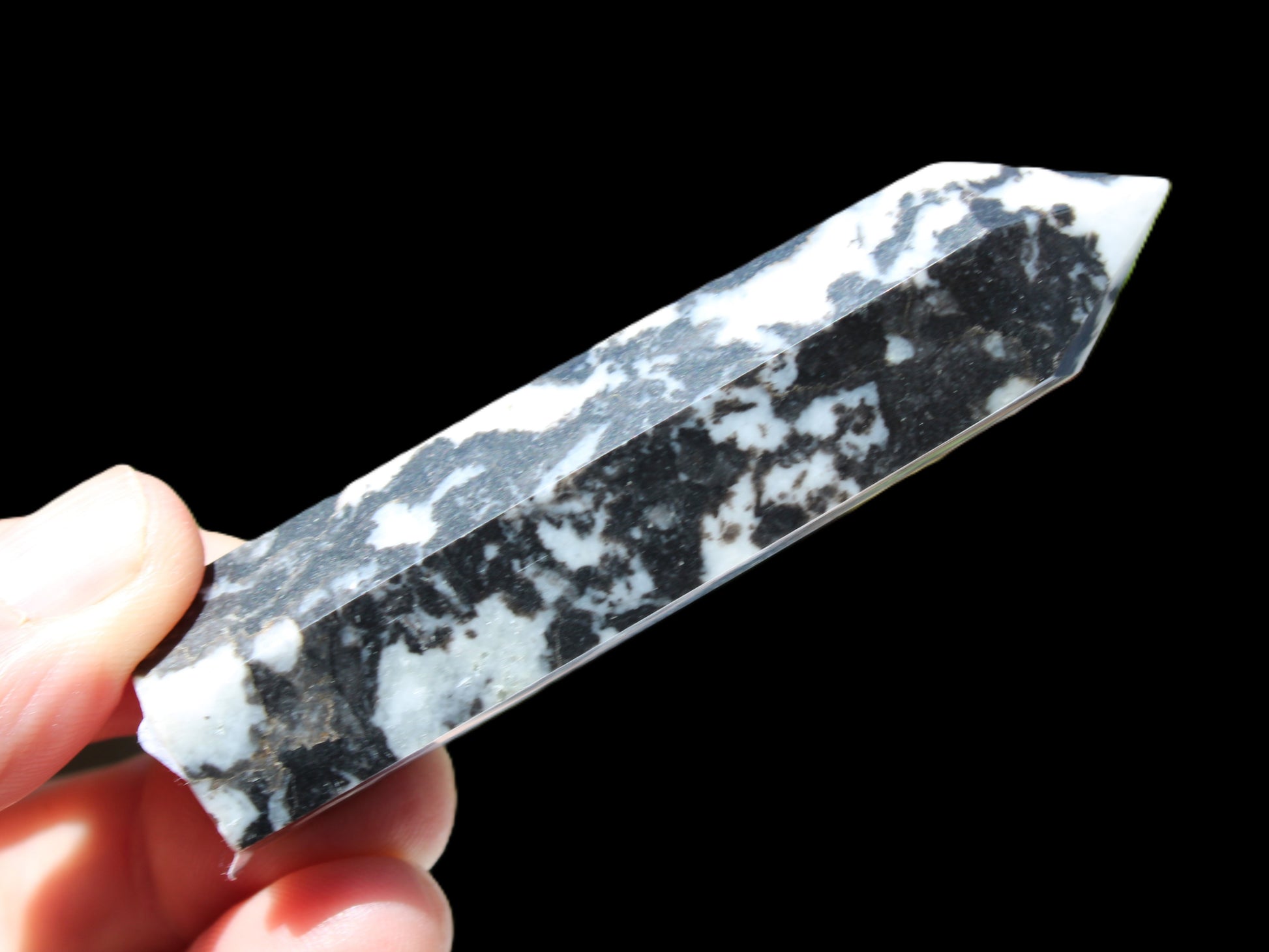 Zebra Stone wand 70g Rocks and Things