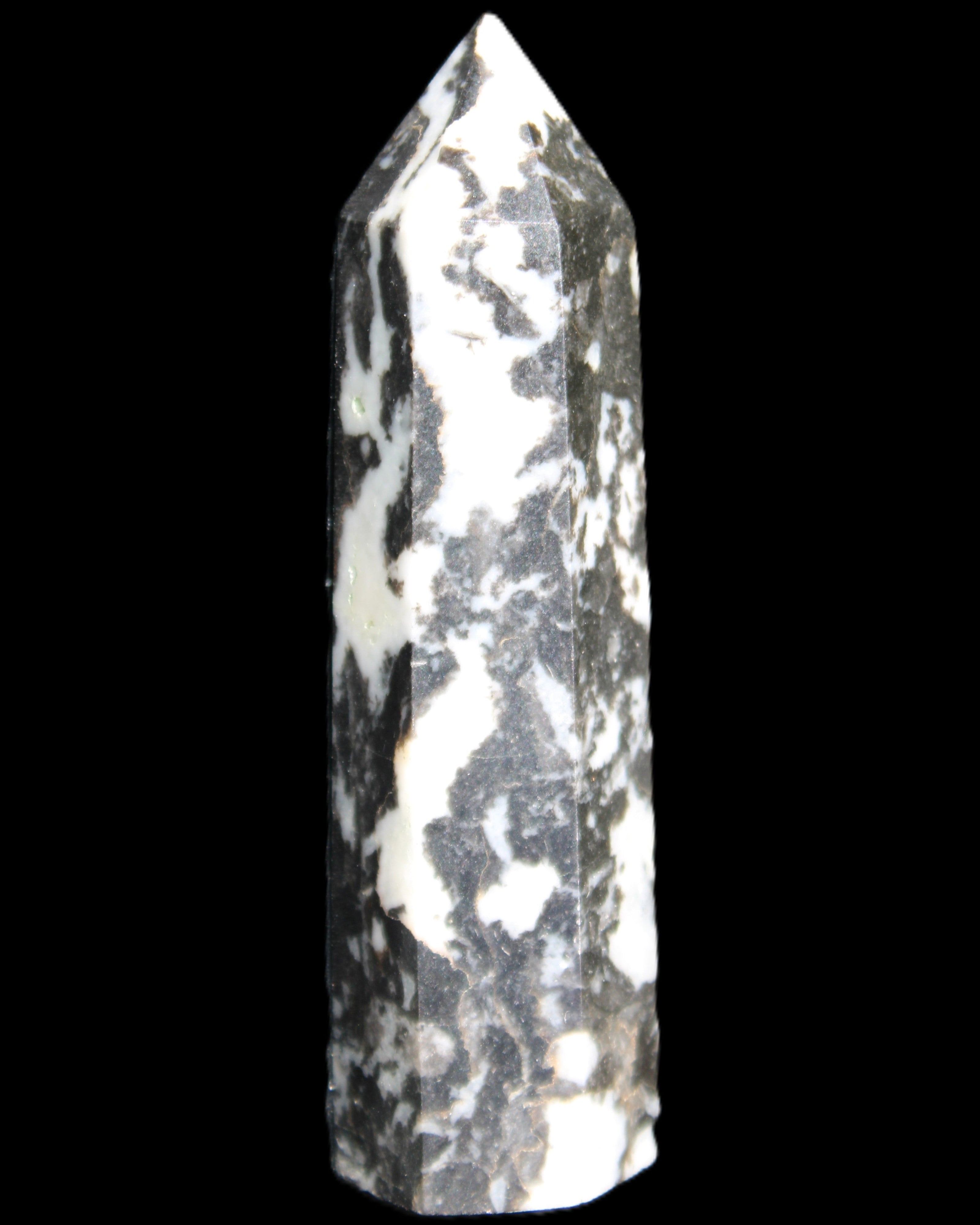 Zebra Stone wand 87mm 70g in sunlight - Rocks and Things Store
