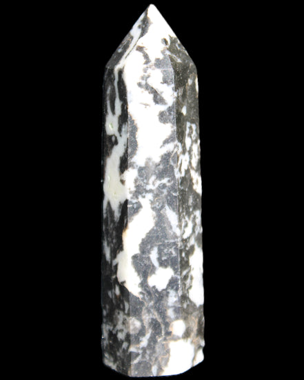Zebra Stone wand 87mm 70g in sunlight - Rocks and Things Store