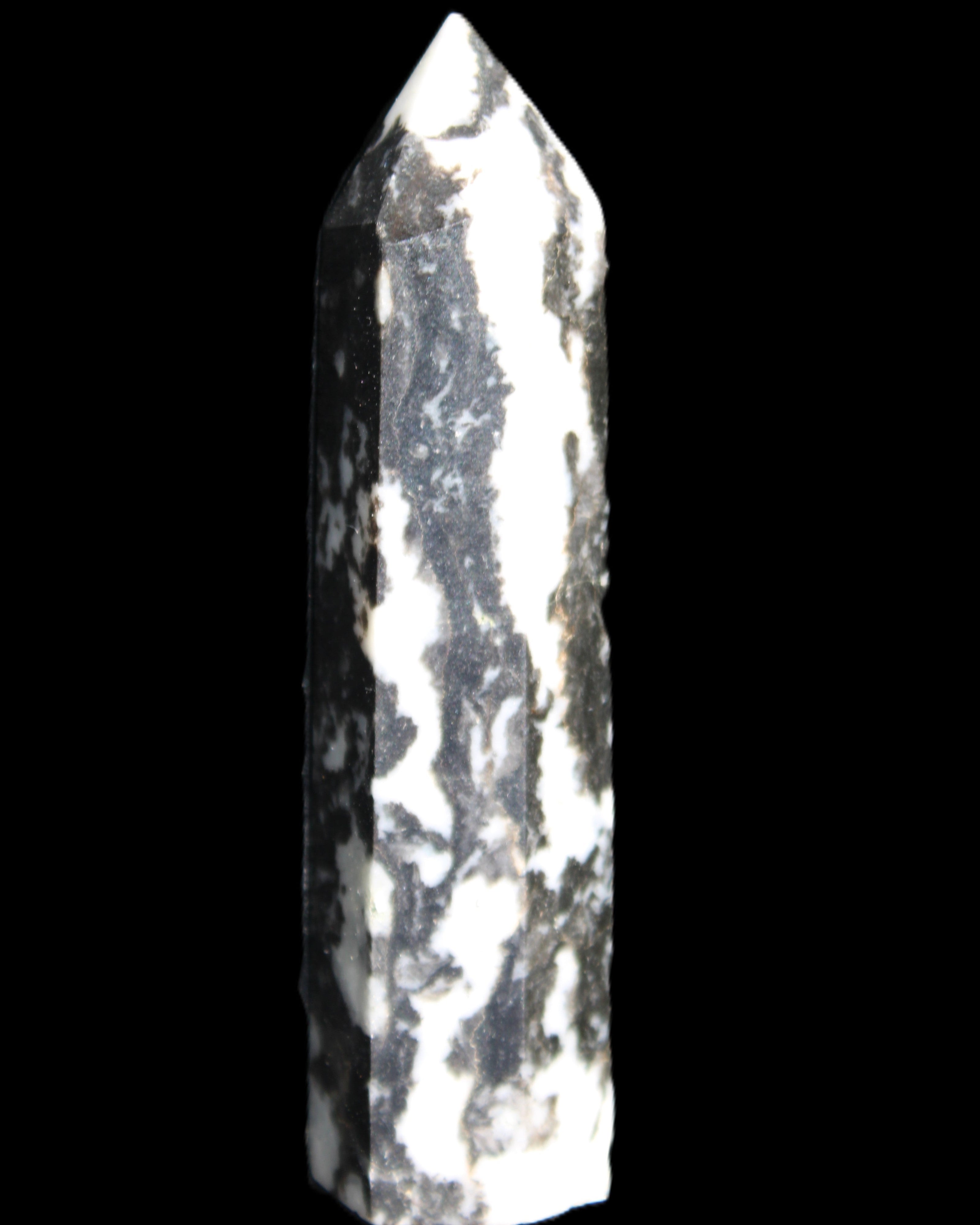 Zebra Stone wand 87mm 70g in sunlight - Rocks and Things Store