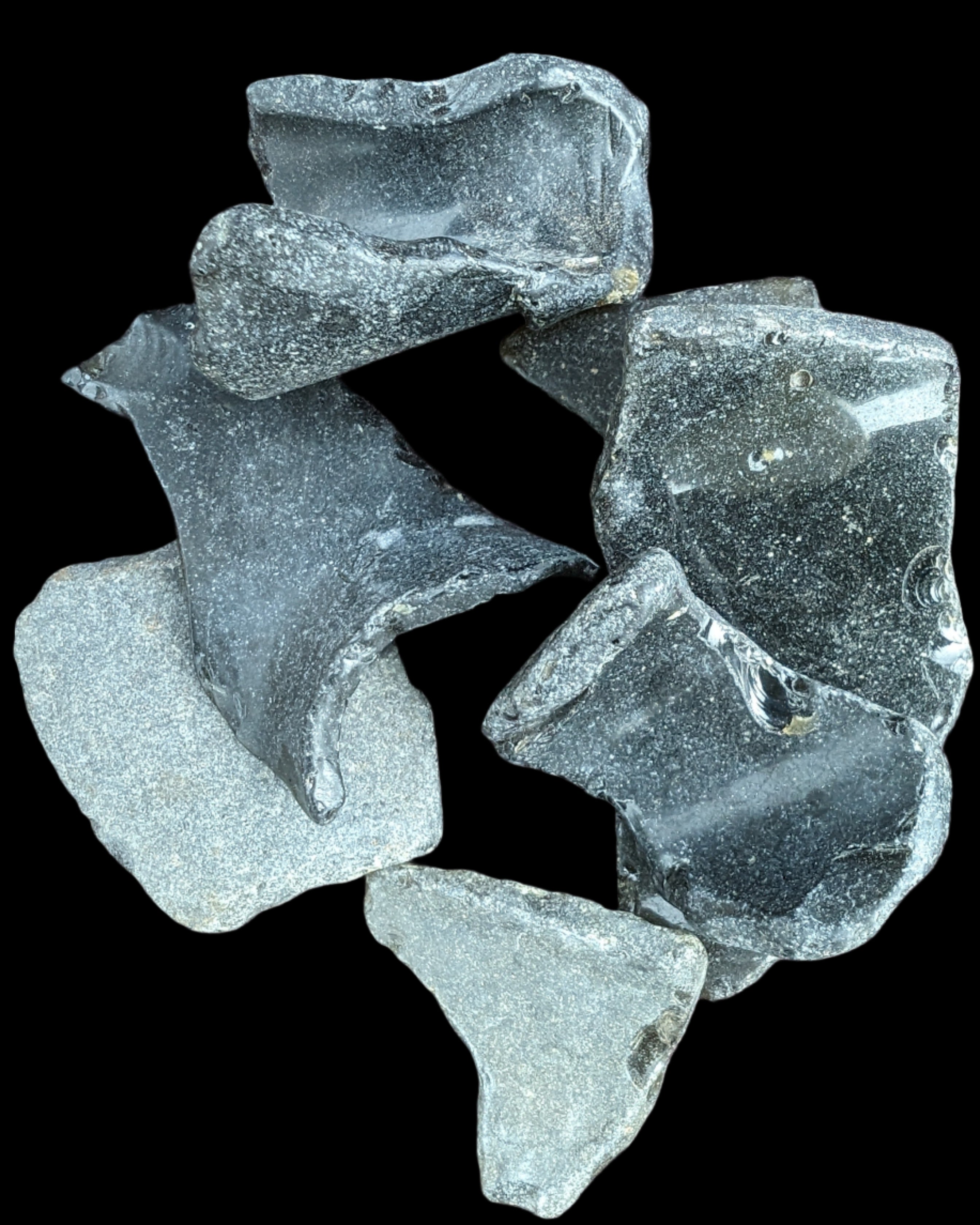 Thick old Glass from Reedy Creek, Eldorado 99g in sunlight - Rocks and Things Store