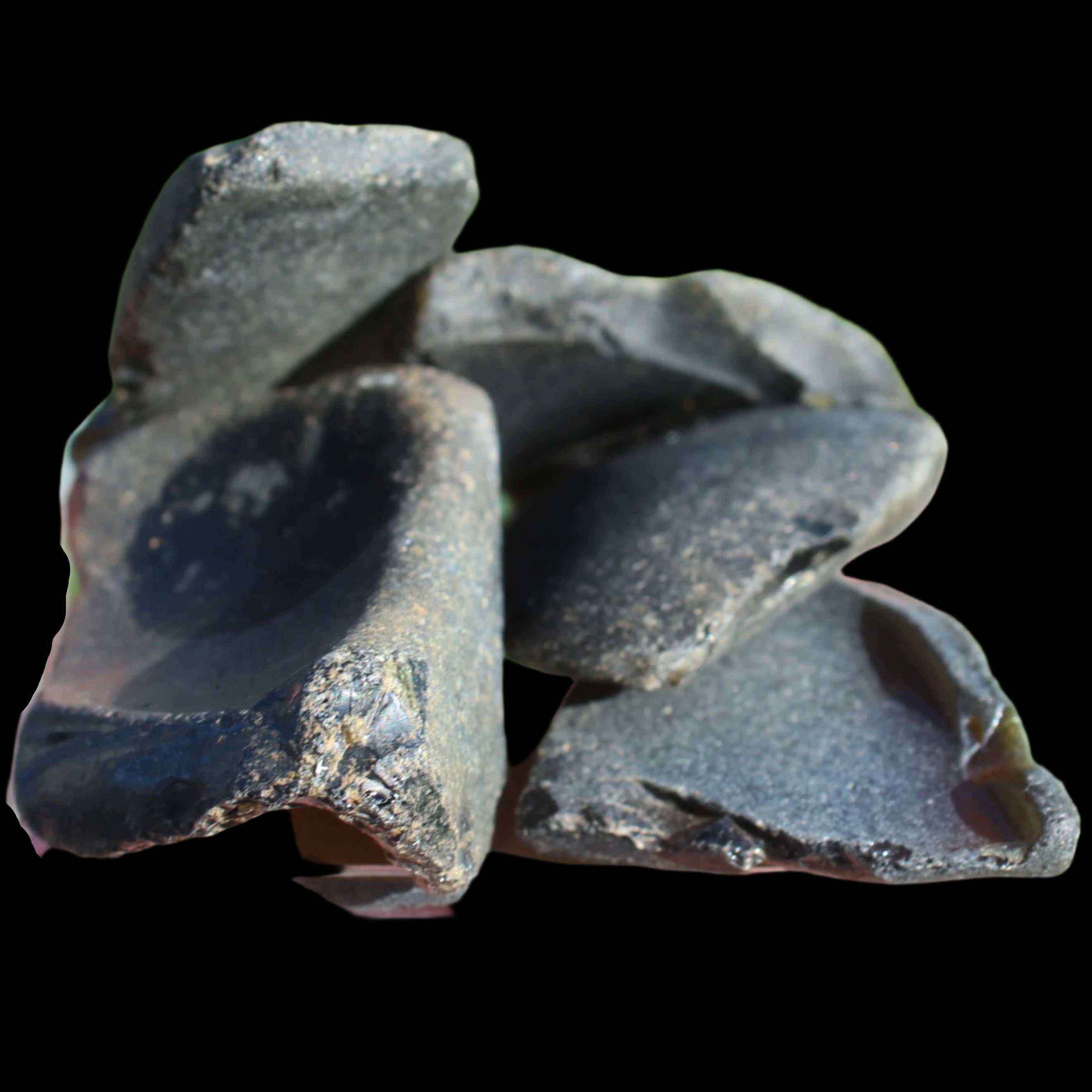 Thick old Glass from Reedy Creek, Eldorado 99g in sunlight - Rocks and Things Store