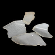 Clear river Glass finds from Reedy Creek, Eldorado, Victoria 4 pieces  - Rocks and Things Store