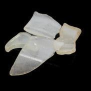 Clear river Glass finds from Reedy Creek, Eldorado, Victoria 4 pieces  - Rocks and Things Store
