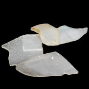 Clear river Glass finds from Reedy Creek, Eldorado, Victoria 4 pieces  - Rocks and Things Store