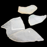Clear river Glass finds from Reedy Creek, Eldorado, Victoria 4 pieces  - Rocks and Things Store