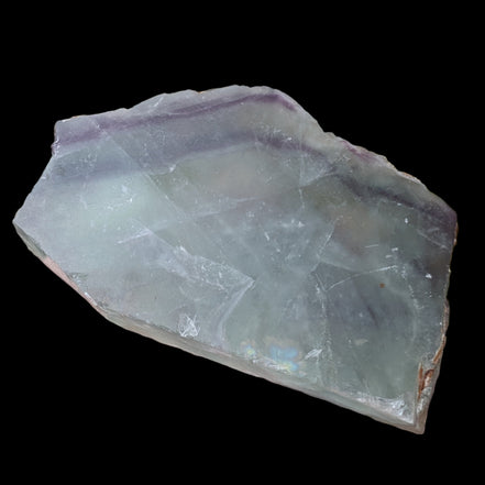 Rainbow Fluorite slice 205g in sunlight - Rocks and Things Store