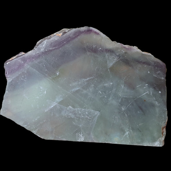 Rainbow Fluorite slice 205g in sunlight - Rocks and Things Store