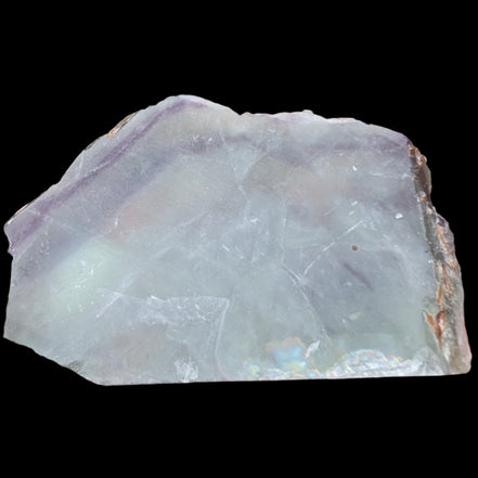 Rainbow Fluorite slice 205g in sunlight - Rocks and Things Store