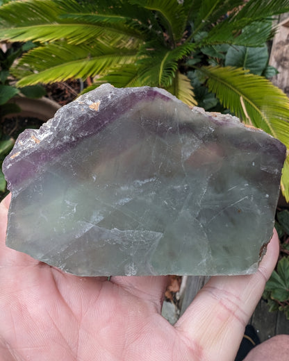 Rainbow Fluorite slice 205g Rocks and Things