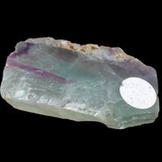Rainbow Fluorite slice 205g in sunlight - Rocks and Things Store