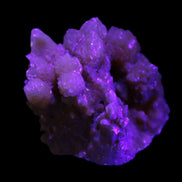 Orange Calcite cluster 45*50mm 68g in UV light