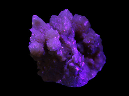 Orange Calcite cluster 45*50mm 68g in UV light