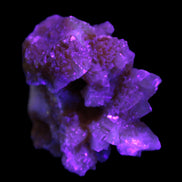 Orange Calcite cluster 45*50mm 68g in UV light