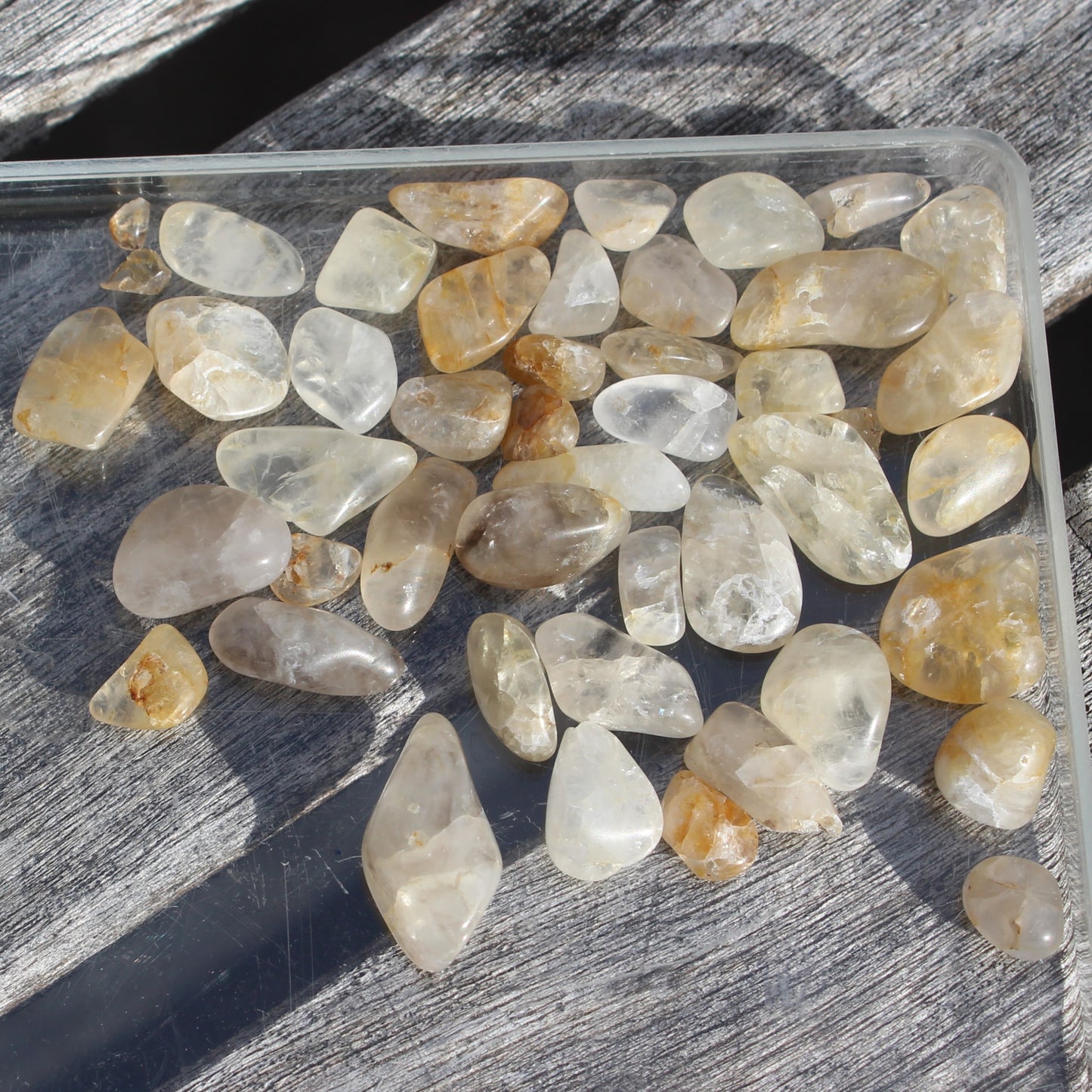 Britannia Creek tiny mixed polished crystals 30g Rocks and Things