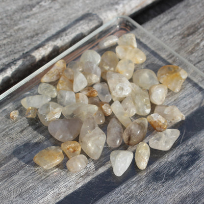 Britannia Creek tiny mixed polished crystals 30g Rocks and Things