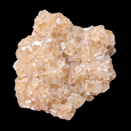 Golden Yellow cubic Calcite cluster UV reactive 312g in sunlight - Rocks and Things Store
