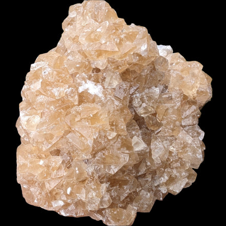 Golden Yellow cubic Calcite cluster UV reactive 312g in sunlight - Rocks and Things Store