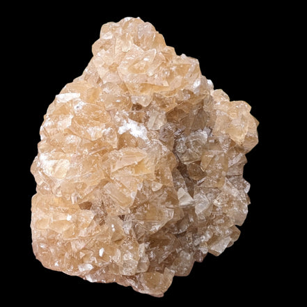 Golden Yellow cubic Calcite cluster UV reactive 312g in sunlight - Rocks and Things Store