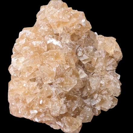 Golden Yellow cubic Calcite cluster UV reactive 312g in sunlight - Rocks and Things Store