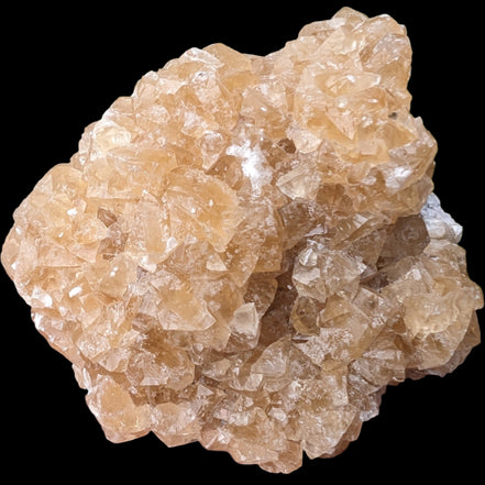 Golden Yellow cubic Calcite cluster UV reactive 312g in sunlight - Rocks and Things Store