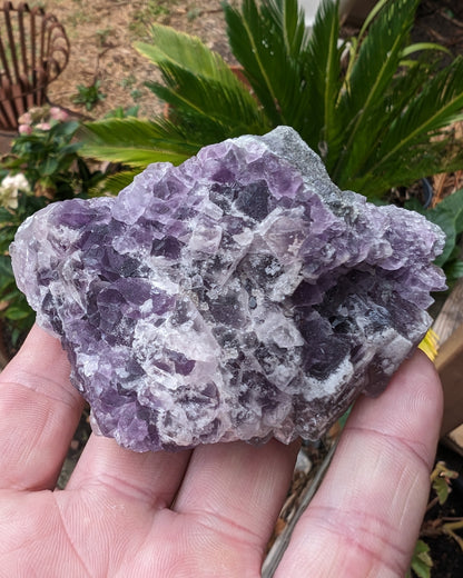 Purple octahedral Fluorite 244g