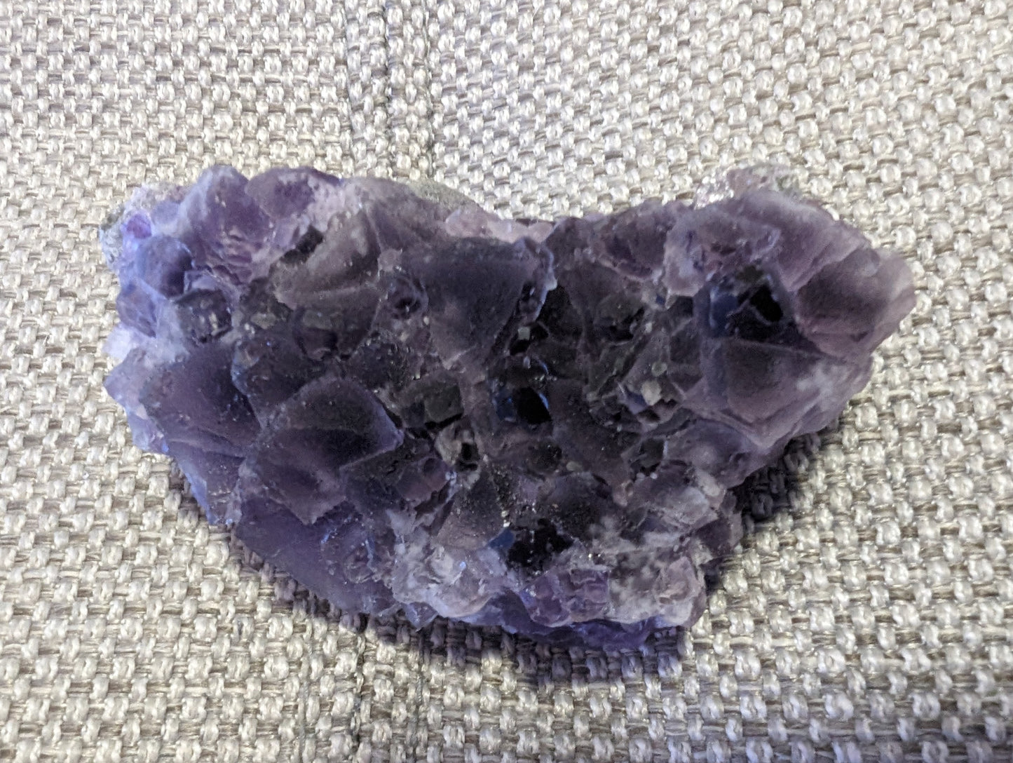 Purple octahedral Fluorite 244g