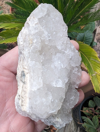 White fluorescent Calcite Cluster 356g Rocks and Things