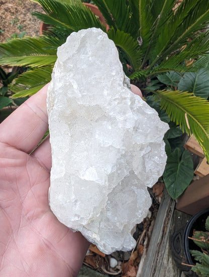 White fluorescent Calcite Cluster 356g Rocks and Things