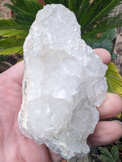 White fluorescent Calcite Cluster 356g Rocks and Things