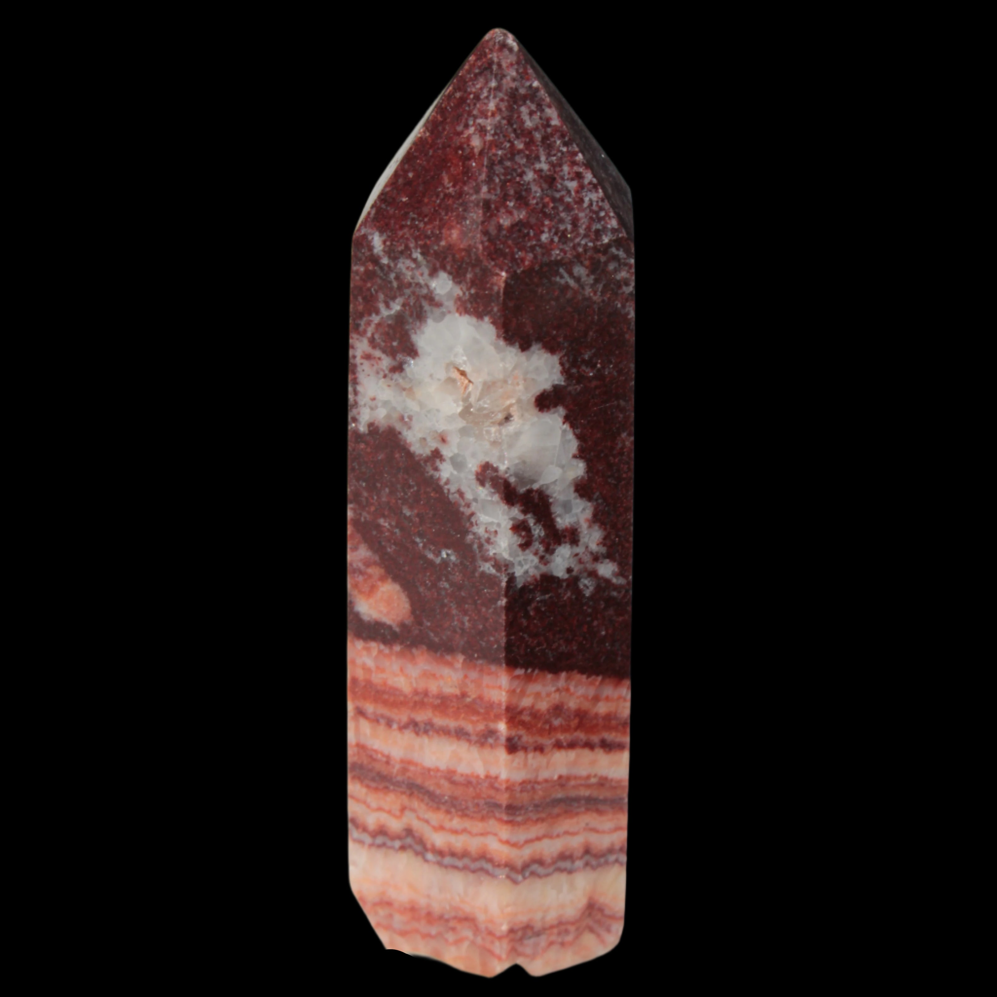 Rhodochrosite wand 59.8g in sunlight -Rocks and Things Store