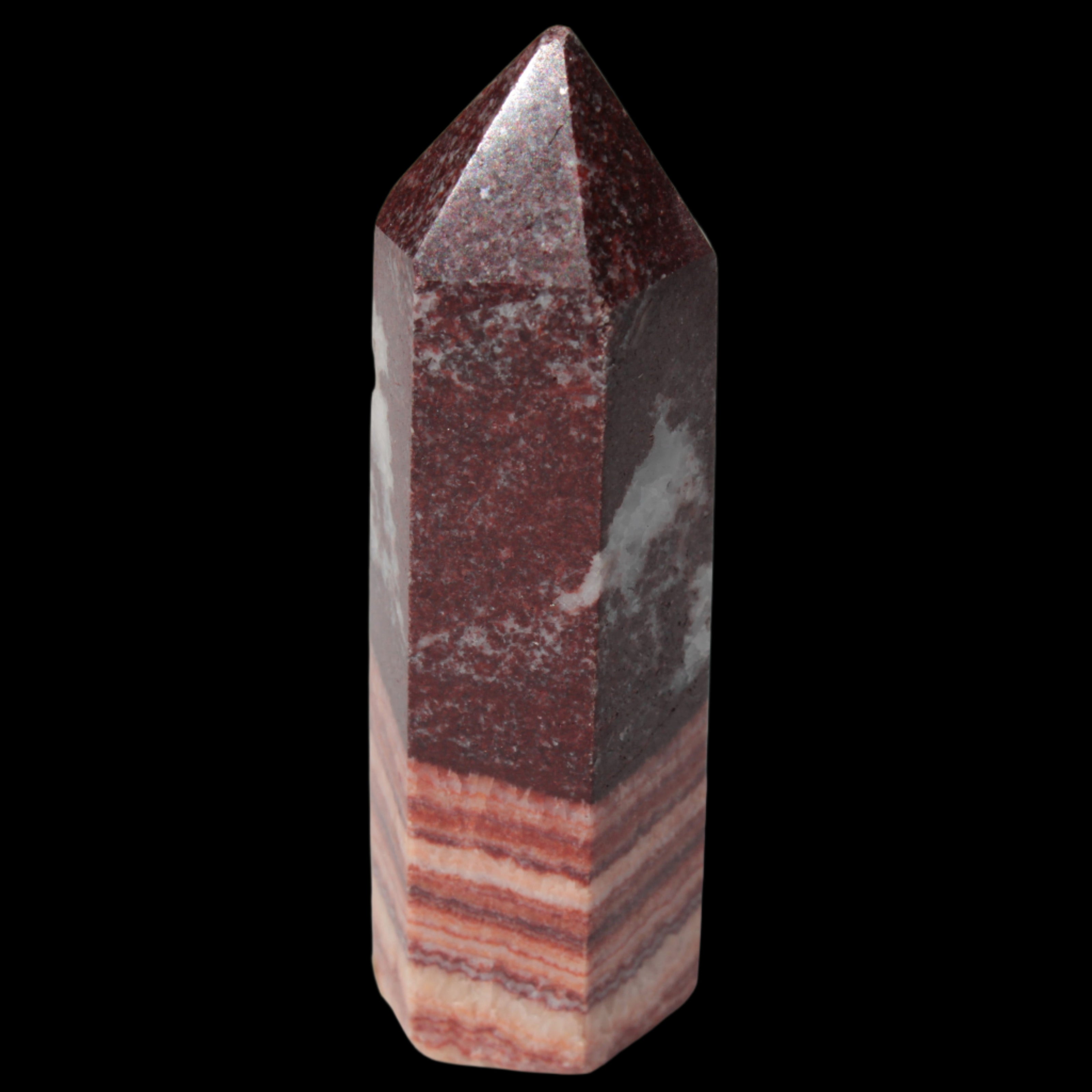 Rhodochrosite wand 59.8g in sunlight -Rocks and Things Store