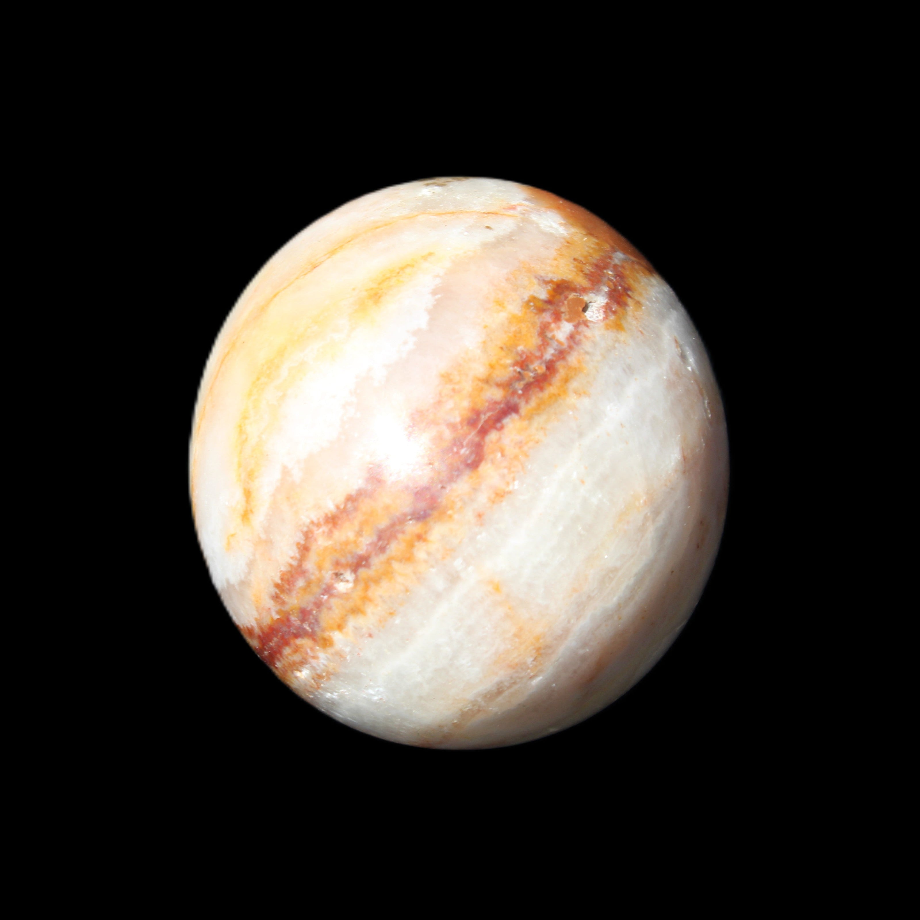 Rhodochrosite egg 70*48mm 264g in sunlight - Rocks and Things Store