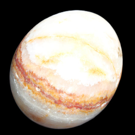 Rhodochrosite egg 70*48mm 264g in sunlight - Rocks and Things Store