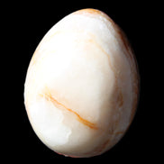 Rhodochrosite egg 70*48mm 264g in sunlight - Rocks and Things Store