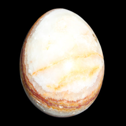 Rhodochrosite egg 70*48mm 264g in sunlight - Rocks and Things Store