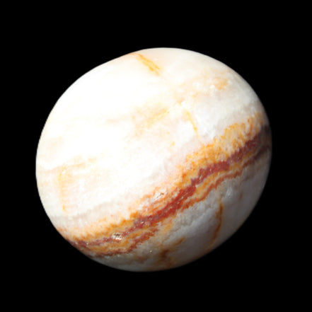 Rhodochrosite egg 70*48mm 264g in sunlight - Rocks and Things Store