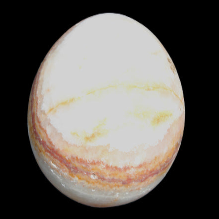 Rhodochrosite egg 70*48mm 264g in sunlight - Rocks and Things Store