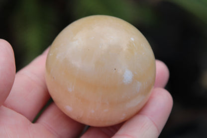 Orange Calcite Spar sphere from Iceland 210g