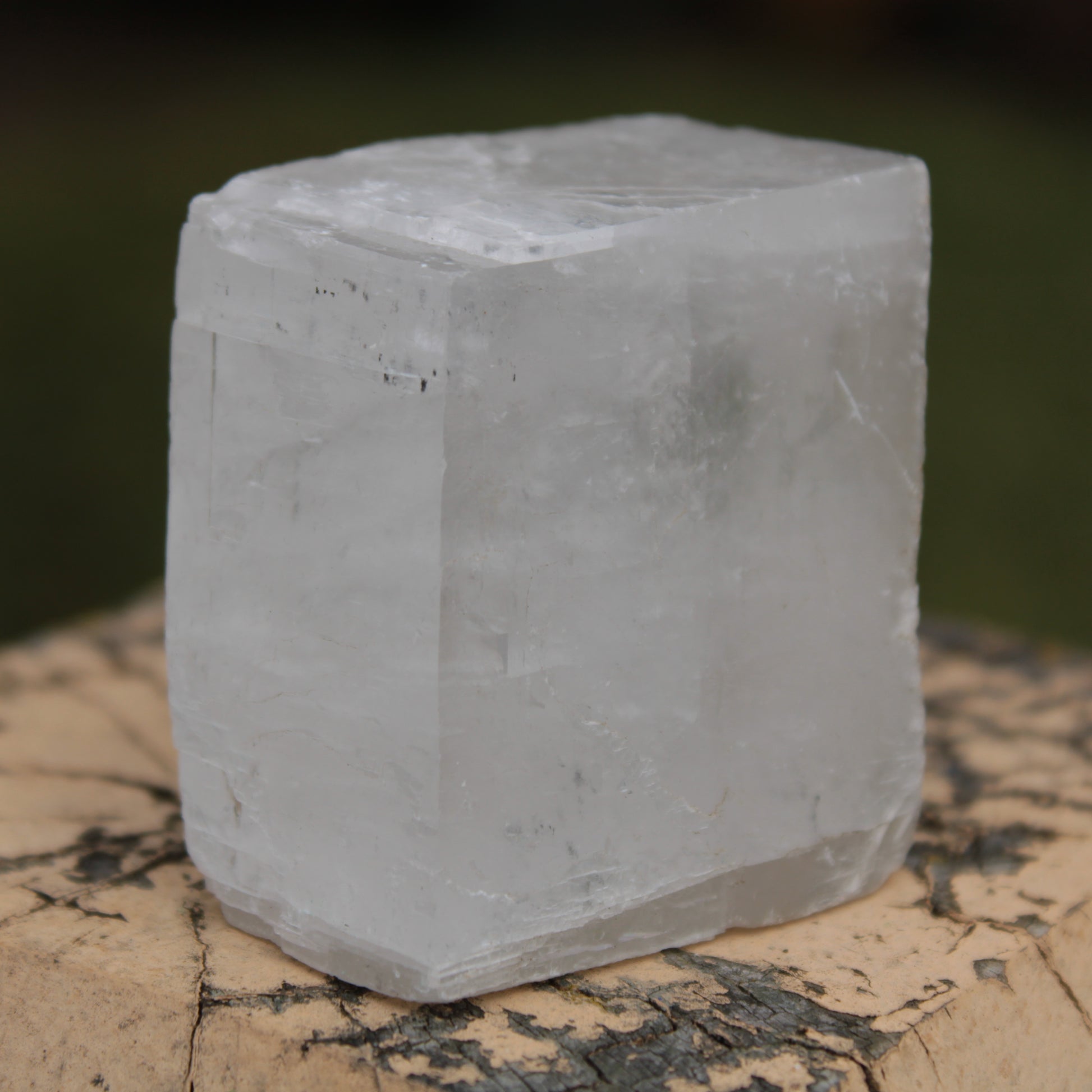 White Calcite Spar from China 124g Rocks and Things