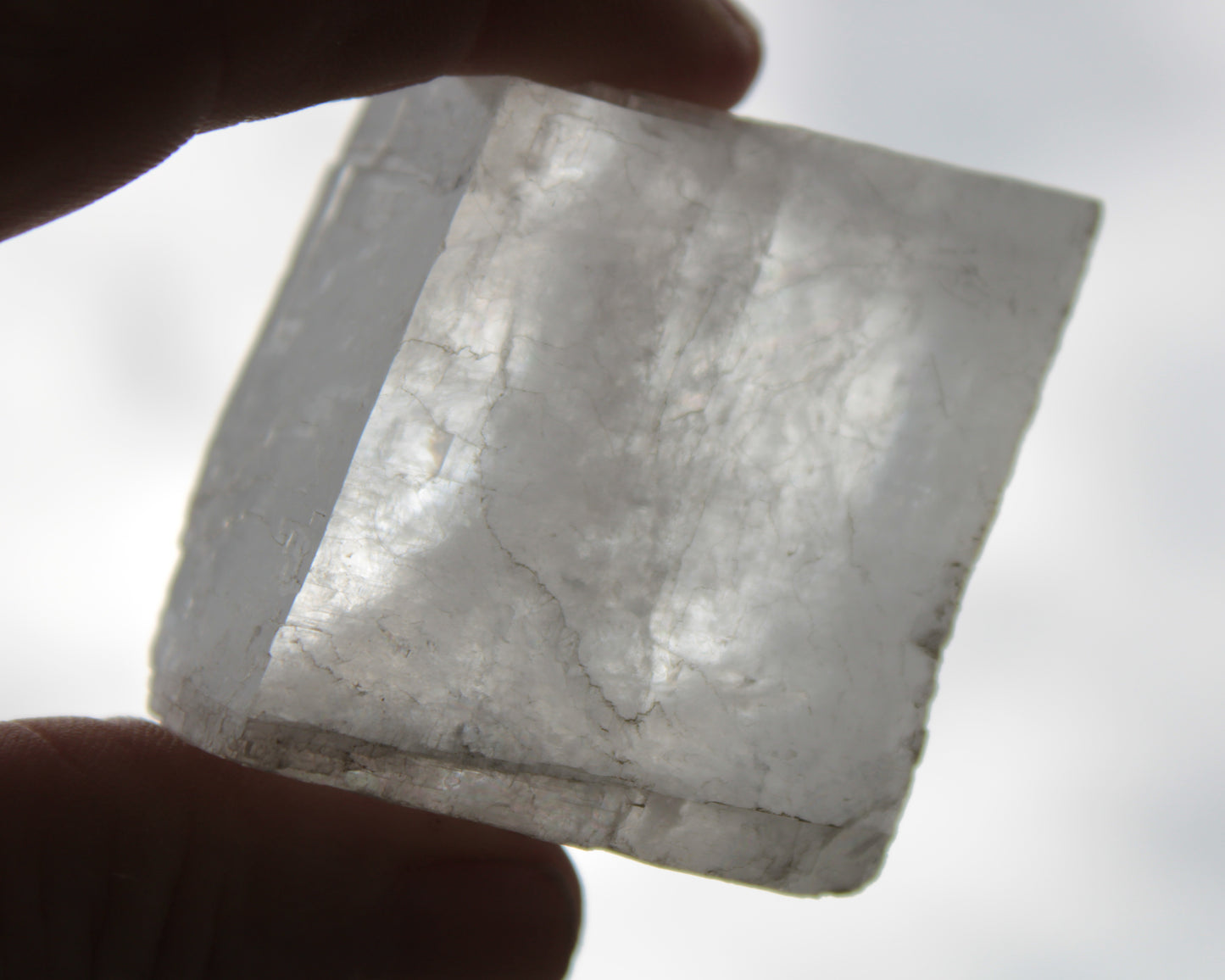 White Calcite Spar from China 124g Rocks and Things