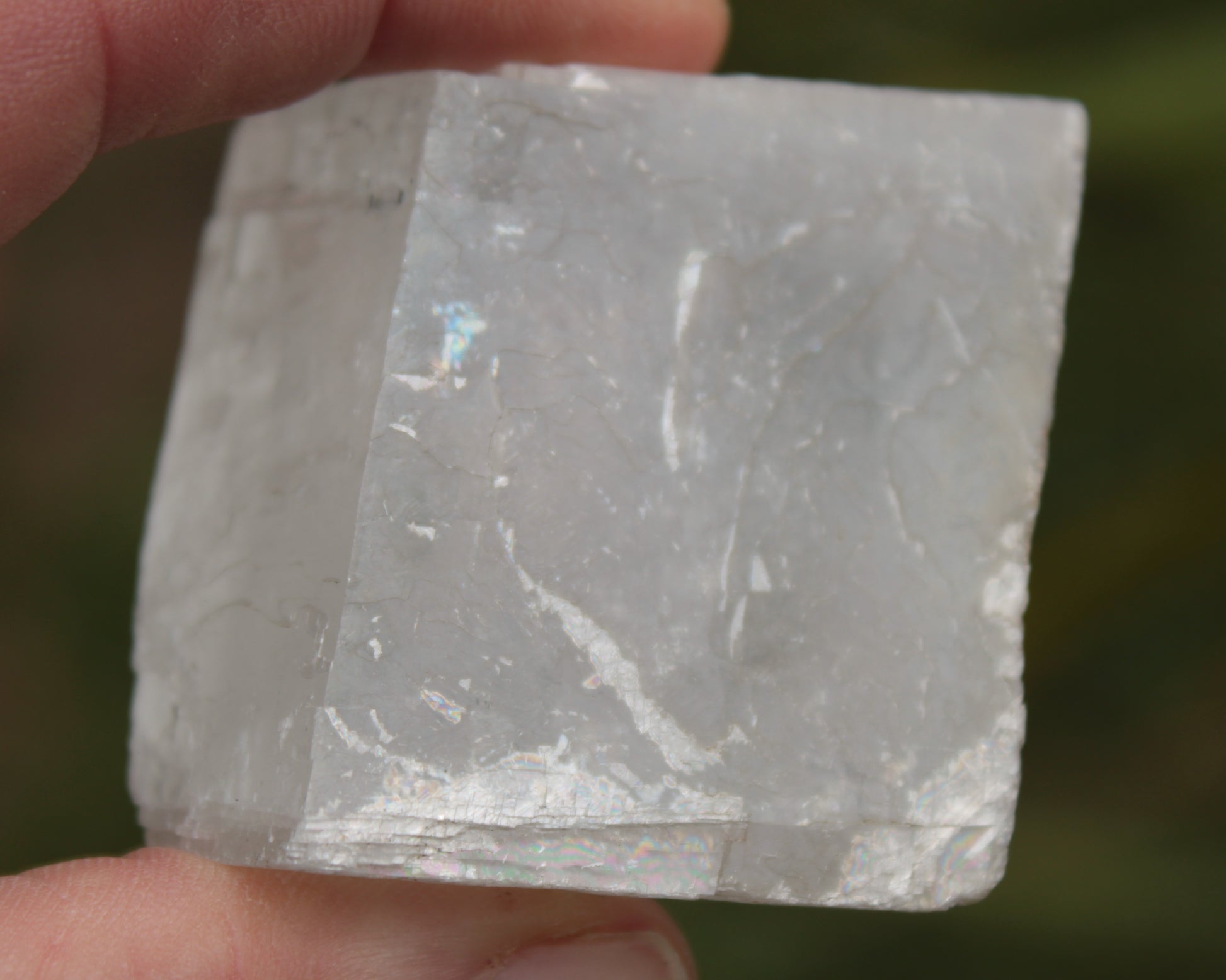 White Calcite Spar from China 124g Rocks and Things